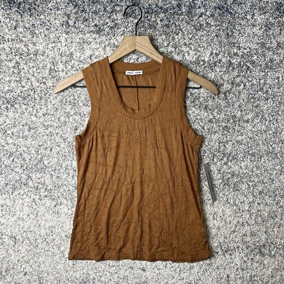 Sweet Romeo Women's Tank Top Sleeveless Caramel Brown Size Small - Picture 1 of 6